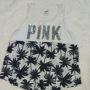 Pink Victoria's secret sequin bling Hawaiian Large